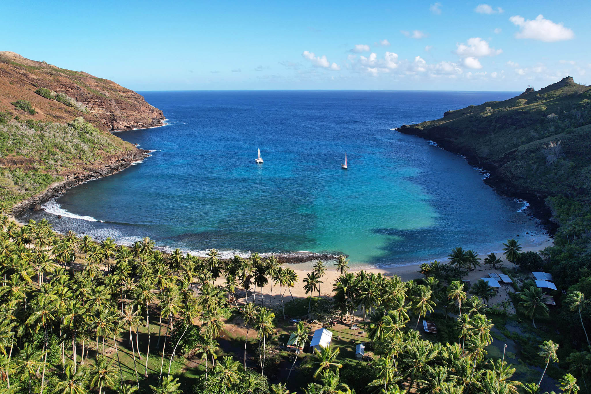 Hiva Oa, Baie Hanatekuua, Marquesas, Franz. Polynesien