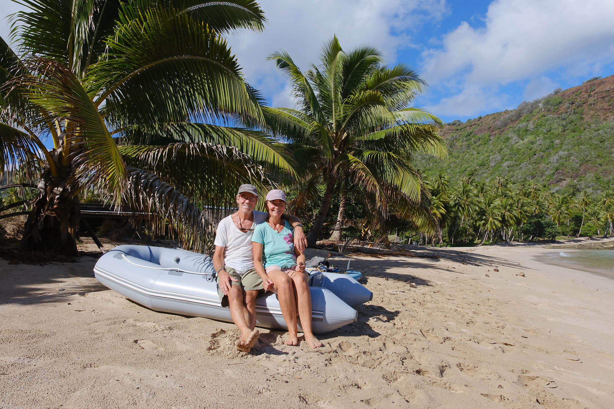 Strand von Hanatekuua, Hiva Oa, Marquesas, Franz. Polynesien